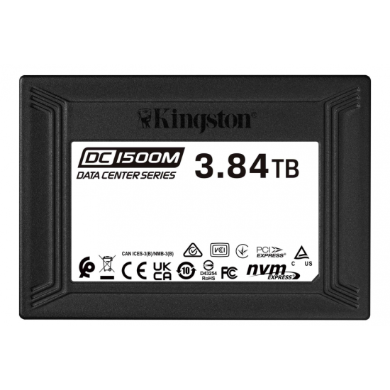 3.84TB Kingston Technology DC1500M U.2 Enterprise PCI Express 3.0  Internal Solid State Drive Image