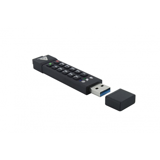 32GB Apricorn Aegis Secure Key 3z USB3.1 Flash Drive - Black Image