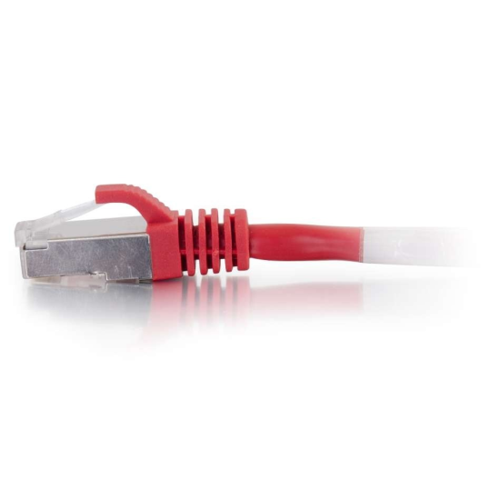 10FT C2G RJ-45 Male To RJ-45 Male Cat6 Ethernet  Patch Cable - Red  Image