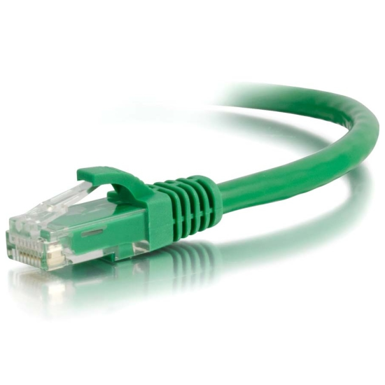 6IN C2G RJ-45 Male To RJ-45 Male Cat5e Snagless Unshielded Network Patch Cable - Green Image