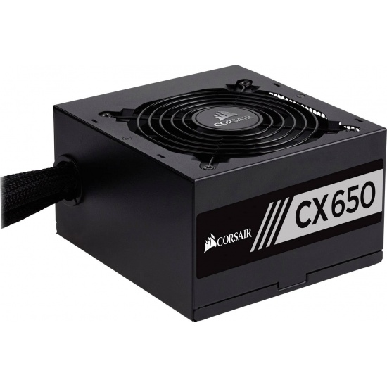 Corsair CX650 650 Watt 24 Pin ATX Power Supply - Black Image