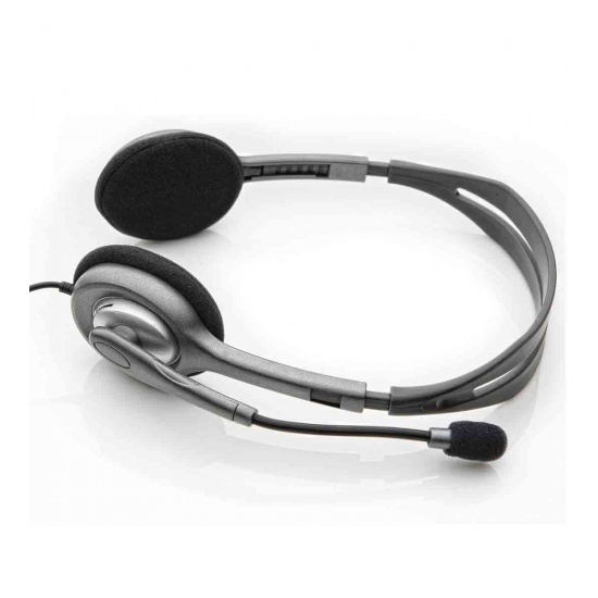 Logitech H111 Binaural Stereo Headset - Grey Image