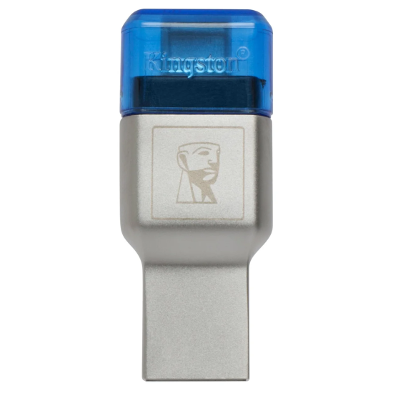 Kingston Technology MobileLite Duo 3C USB3.2 Gen 1 Type-A/Type-C Card Reader - Blue, Silver Image