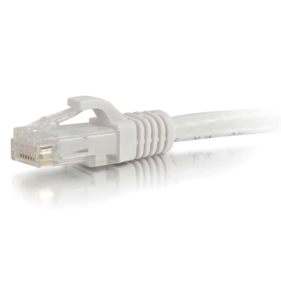 1FT C2G RJ-45 Male To RJ-45 Male Cat6 Snagless Unshielded Ethernet Network Patch Cable - White   Image