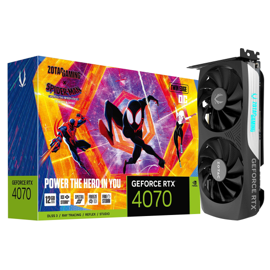 Zotac NVIDIA GeForce RTX 4070 12GB GDDR6X Graphics Card Image