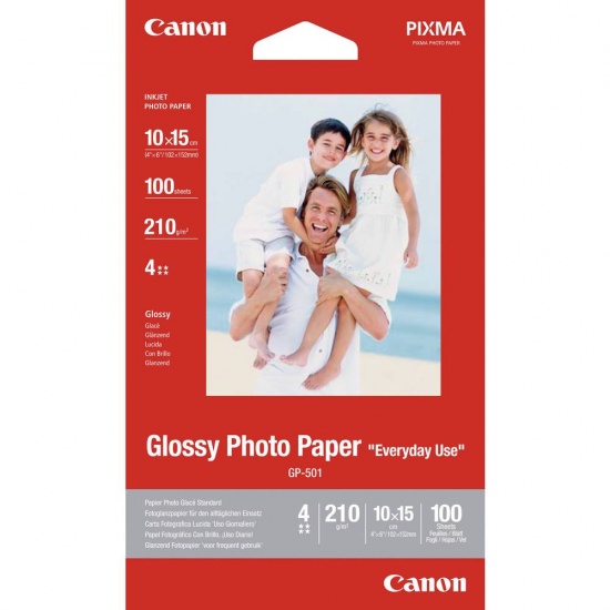 Canon Glossy 4x6-inch Photo Paper - 100 Sheets Image