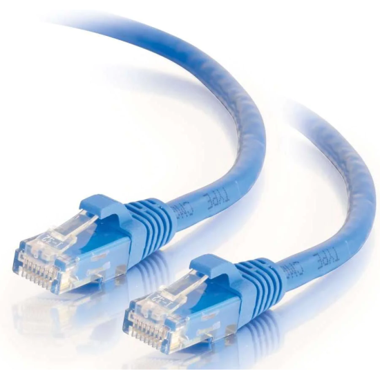 15FT C2G Cat6  RJ-45 Male to RJ-45 Male Snagless Unshielded Molded Ethernet Network Patch Cable - Blue   Image