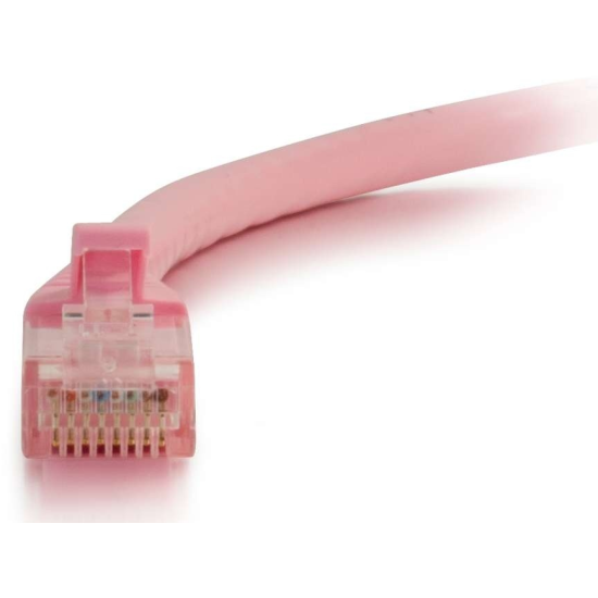 25FT C2G Cat6 RJ-45 Male To RJ-45 Male Snagless Unshielded Ethernet Network Patch Cable - Pink  Image