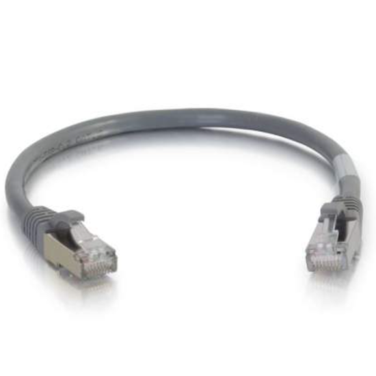 4FT C2G RJ-45 Male To RJ-45 Male Cat6 Snagless Shielded Ethernet Network Patch Cable - Gray  Image