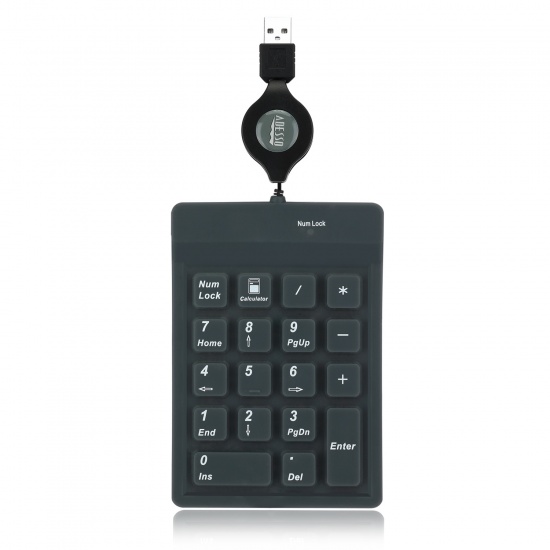 Adesso 18 Key Waterproof USB Key Pad keyboard - Black Image