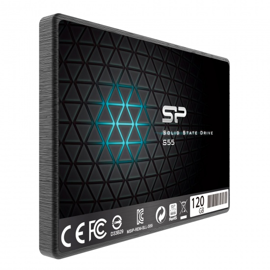 120GB Silicon Power SATA III SSD S55 2.5-inch TLC Ultra-slim 7mm (read/write: 520/370MB/sec) Image