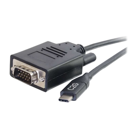 C2G USB-C to VGA Video Adapter Cable - 6ft  Image