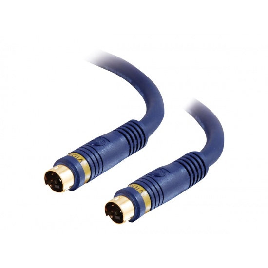 C2G 25ft Velocity S-Video Cable - Blue Image