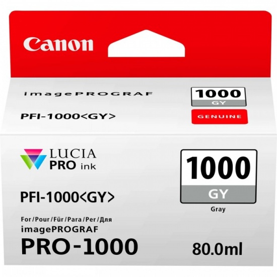 Canon PFI-1000 Grey Ink Cartridge Image