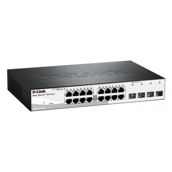 D-Link 20-Port L2 Managed Ethernet Switch (10/100/1000) - Black Image