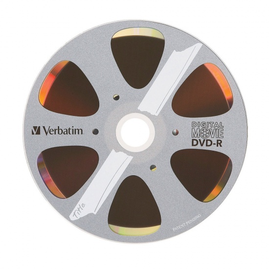 Verbatim DVD+R 4.7GB 4X DigitalMovie Surface 5-Pack Tray Image
