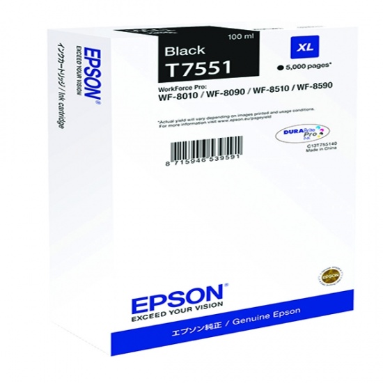 Epson T75 XL Black Ink Cartidge Image