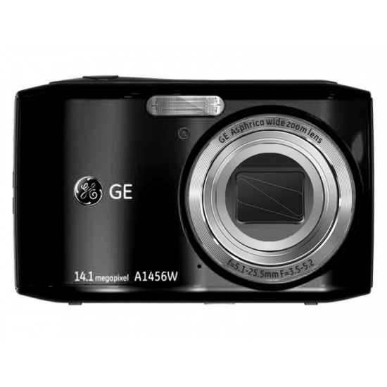 GE A1456W 14.1 megapixel digital camera, 5X Optical zoom, Panorama (Black) Image