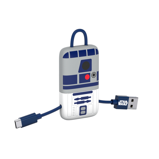 Star Wars TLJ R2D2 KeyLine Micro USB Cable 22cm Image