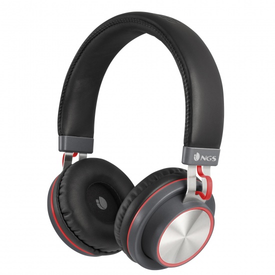 NGS Artica Patrol Wireless BT Stereo Headphones - Red Image NGS Artica Patrol Wireless BT Stereo Headphones - Red Image