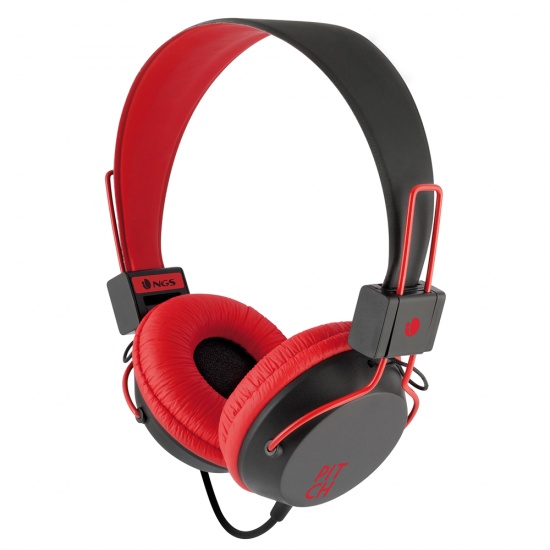 NGS Pitch Foldable Headphone with Microphone - Red Image