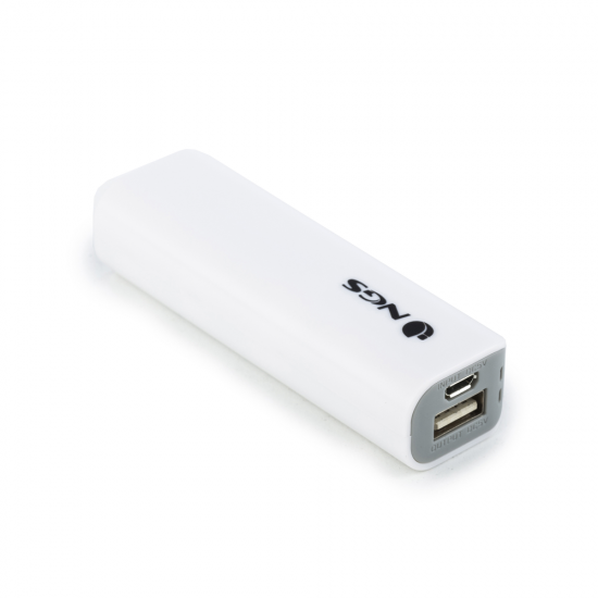 NGS PowerPump 2200mAh Power Bank with 5V1A output - White Image