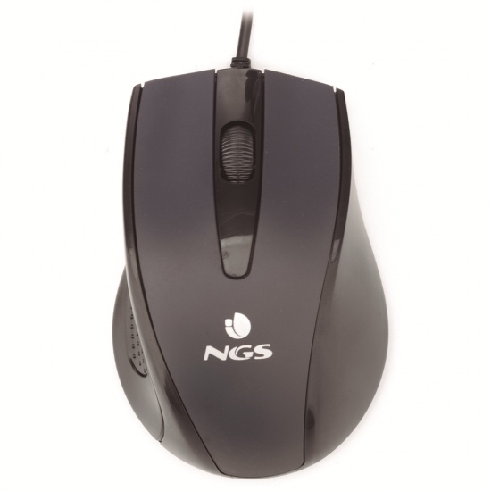 NGS Cozy USB Wired Optical Mouse, 3 buttons + Scroll Wheel - Black Image