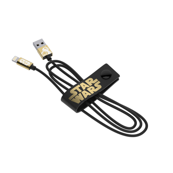 Star Wars TLJ BB-8 Gold Lightning Cable 120cm Image