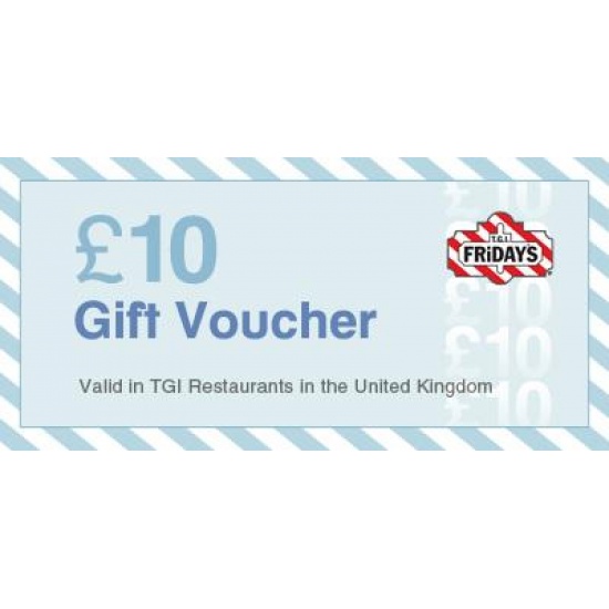 TGI Friday's GBP 10 Gift Card (valid UK only) Image