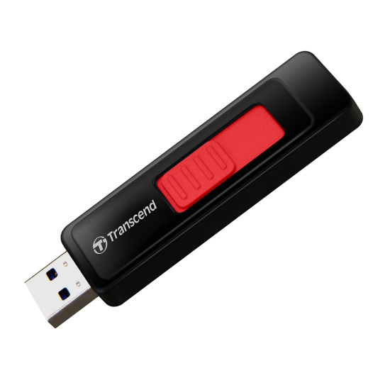 32GB Transcend JetFlash 760 Super Speed USB3.0 Flash Drive (Black/Red) Image