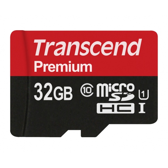 32GB Transcend microSDHC Class10 UHS-1 Premium Series (90MB/sec) Image
