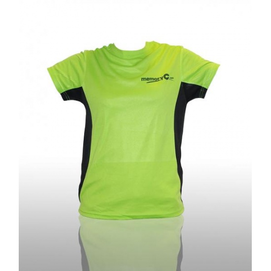 MemoryC.com Running T-Shirt Green/Black - Size S Image