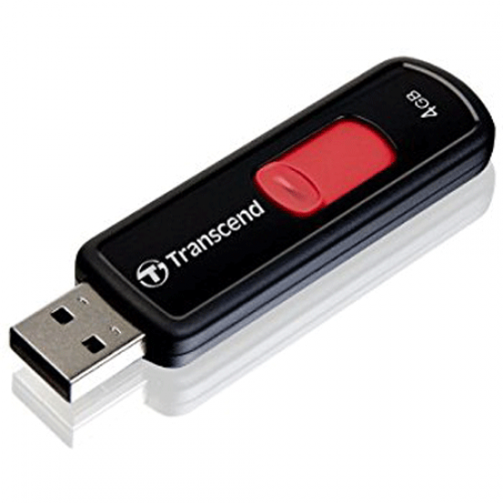 4GB Transcend JetFlash 500 USB2.0 Flash Drive Red Image