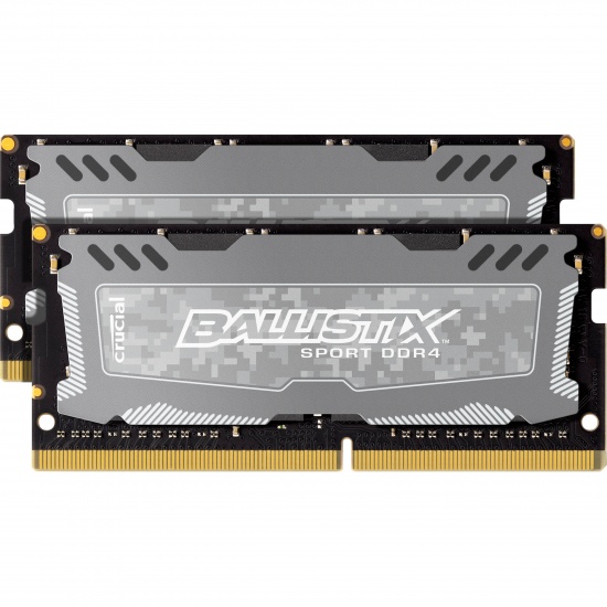 32GB Crucial Ballistix Sport LT 2400MHz DDR4-2400 SO-DIMM PC4-19200 Laptop Memory Kit (2x16GB) Image