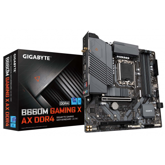 Gigabyte B660M Gaming X AX Intel B660M LGA 1700 Micro ATX DDR4-SDRAM Motherboard Image