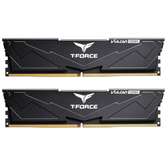 32GB Team Group T-Force Vulcan DDR5 6000MHz Dual Channel Memory Kit (2 x 16GB) - Black Image