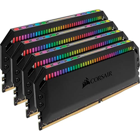32GB Corsair Dominator Platinum RGB DDR4 3200MHz CL16 Quad Channel Kit (4x8GB) Image