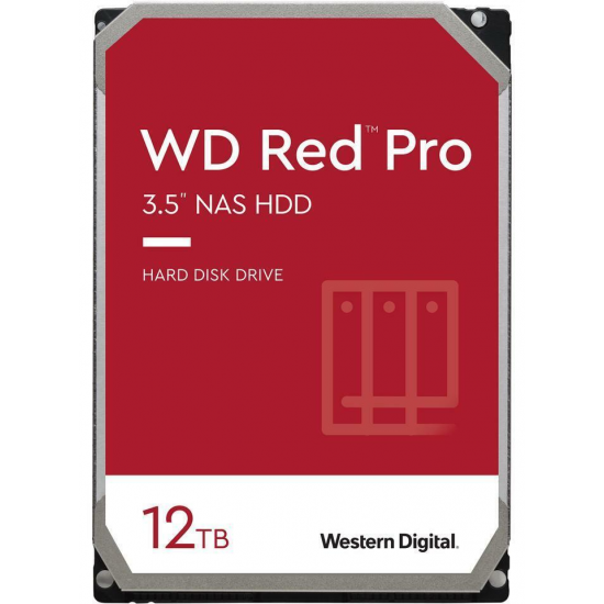 12TB Western Digital WD Red Pro 3.5 Inch Serial ATA III 7200RPM 256MB Cache Internal Hard Drive Image