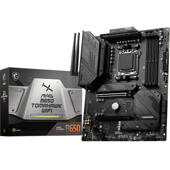 MSI MAG Tomahawk AMD B650 Socket AM5 ATX DDR5 Motherboard Image