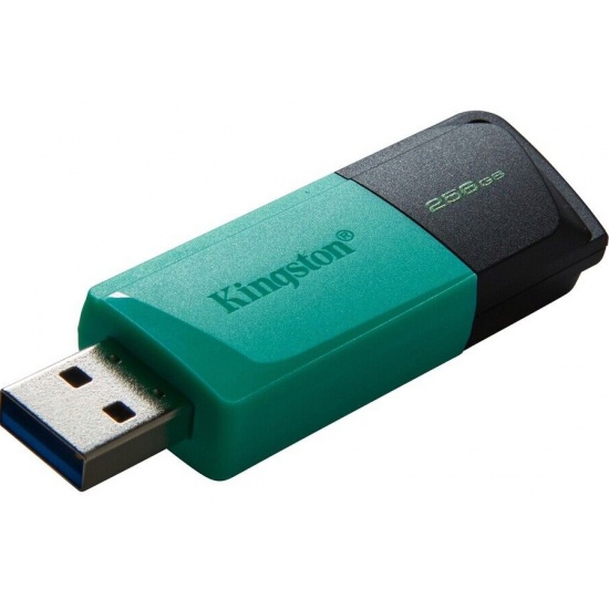 256GB Kingston Technology DataTraveler Exodia M USB3.2 Type-A Flash Drive - Black, Turquoise Image