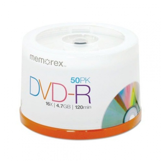 Memorex DVD-R 4.7GB 16x 50-Pack Spindle Image