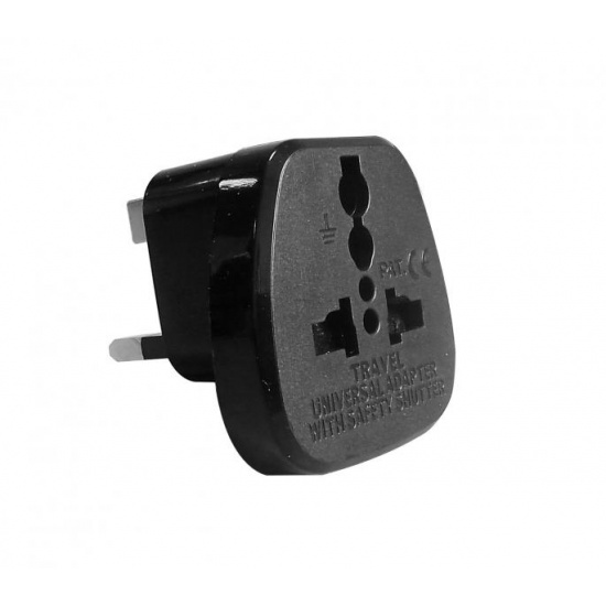 Universal Travel Adapter for use in the UK (3-pin UK connection) Image