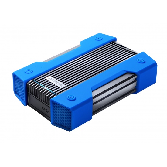 4TB AData HD830 Extreme Durable USB3.1 Portable Hard Drive - Aluminum/Silicone - Black/Blue Image 4TB AData HD830 Extreme Durable USB3.1 Portable Hard Drive - Aluminum/Silicone - Black/Blue Image