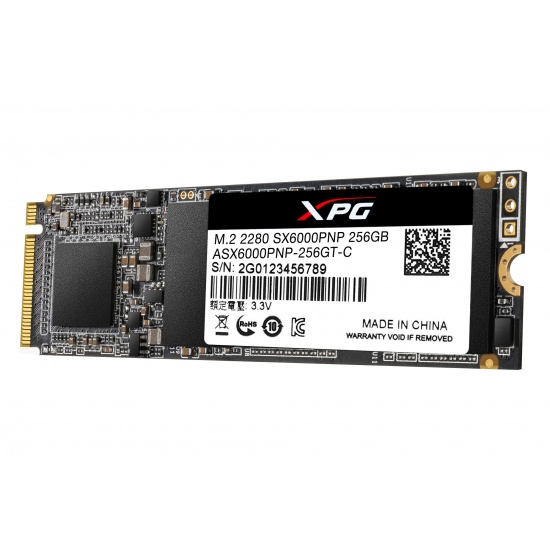 256GB AData XPG SX6000 PRO PCIe Gen3x4 NVMe M.2 2280 Solid State Drive Image