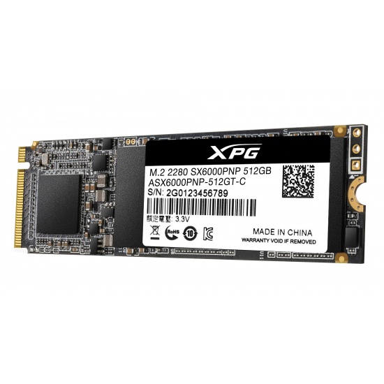 512GB AData XPG SX6000 PRO PCIe Gen3x4 NVMe M.2 2280 Solid State Drive Image
