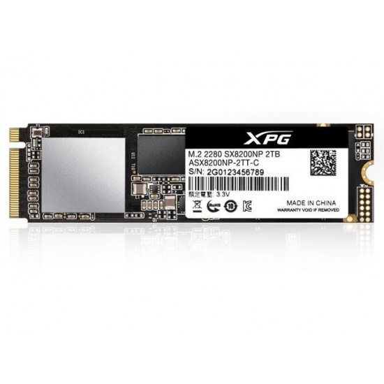 2TB AData XPG SX8200 Pro 3D NAND NVMe Gen3x4 M.2 2280 Solid State Drive Image