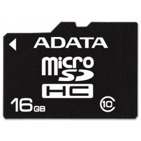 16GB AData microSDHC CL10 memory card with USB reader Image