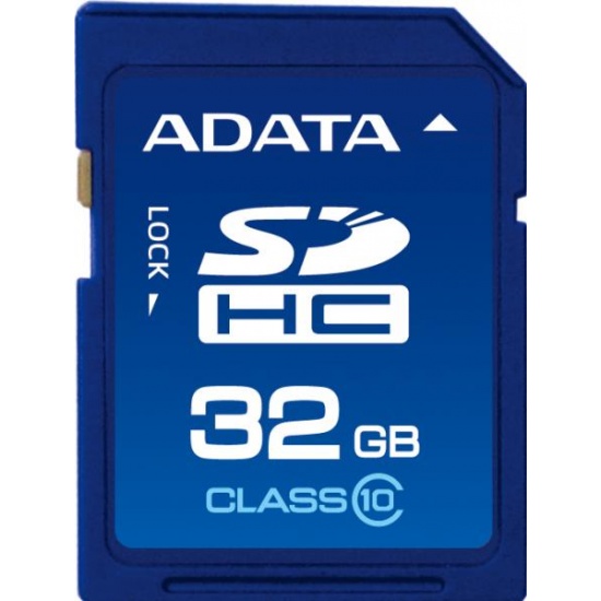 32GB A-Data High-Speed 155X SDHC CL10 Secure Digital Memory Card Image