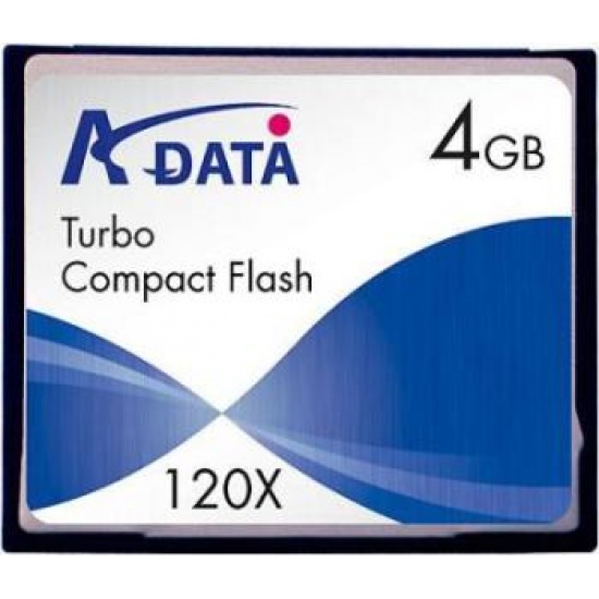 4Gb AData CompactFlash Turbo 120x Speed Memory Card