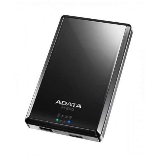 500GB AData DashDrive Air AE800 Wireless Hard Drive and 5200mAh Power Bank (UK plug) Image